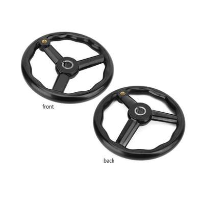 Three Spoked Lathe Handwheel 250*25mm Black Anti-slip 3 Spok