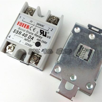 1PCS SSR40DA SSR-40DA Manufacturer 40A ssr relay,input 3-32V