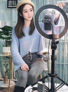 Led Ring Light with Cell Phone Mobile Holder Ringlight 26 Cm