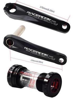 RACEWORK Bicycle Crankset 170mm MTB GXP Crankset with Chainr