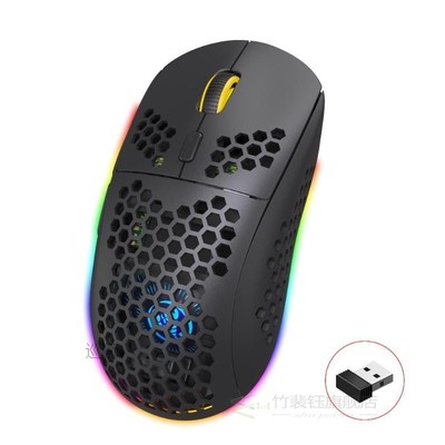 1pc Rechargeable Lightweight Gaming Mouse 2.4G Wireless RGB