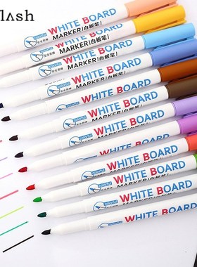 12Pcs Erasable 12Colors White Board Maker Pen Whiteboard Mar