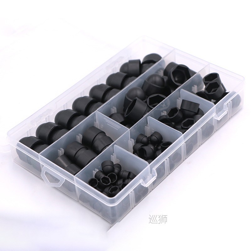 145pcs/Set Hexagon Plastic M4 M5 M6 M8 M10 M12 Bolt Nut Do