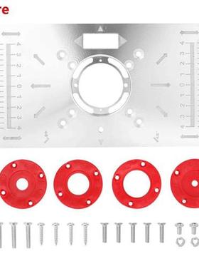 Aluminum Alloy Router Table Insert Plate Trimmer Engraving M