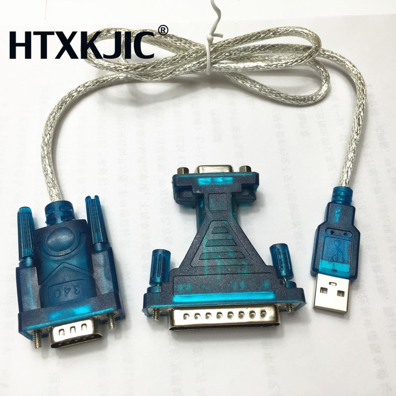 New SB 2.0 To RS232 Com Port 9 PIN SERIAL DB25 DB9 Adapter C