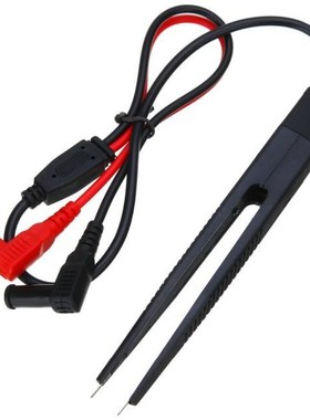 1pc Antislip SMD Test Tweezers Meter Clip Probes 15x1.8x1.5c