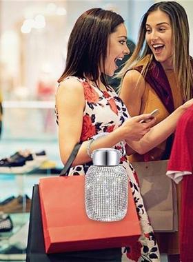 300ml Drinking Bottle with Chain Diamond-encrusted Water