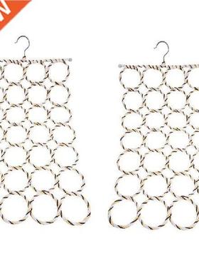2X 28-Hole Ring Rope Slots Holder Hook Scarf Wraps Shawl