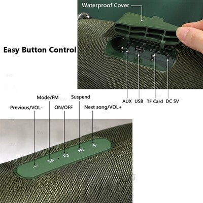 50W High Power TG187 Bluetooth Speaker Waterproof Portable C