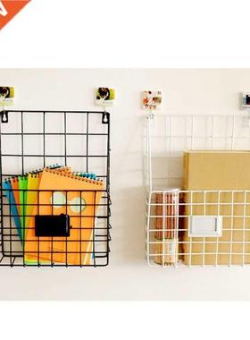Mail Organizer Wire Basket Wall Mounted Magazine File Holder