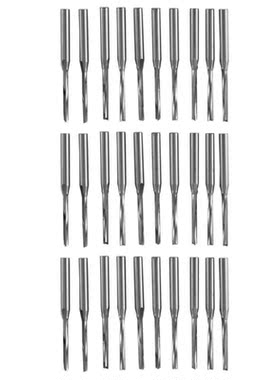 30 Pcs Two Flutes Straight End Mills Straight Slot Bit Wood