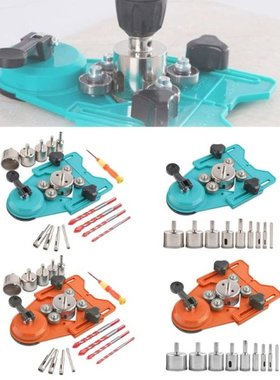 11 Pcs/16 Pcs Marble Glass Drill Bits Kit Drill Guide Locato