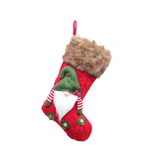 3D Plush Swedish Gnome Christmas Stockings Sock 适用于 Firep