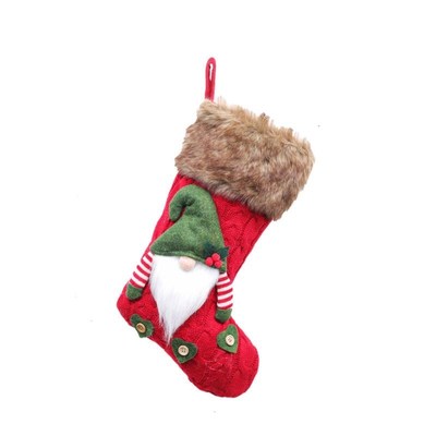 3D Plush Swedish Gnome Christmas Stockings Sock 适用于 Firep