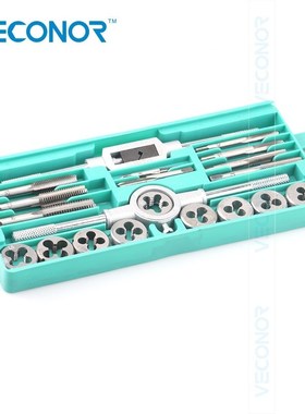 20PCS Tap and Die Set Tap Wrench Set M3-M12 Threading Tool A