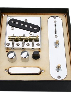 Chrome Telecaster Bridge Loaded 3 Saddle Bridge w/ Pickup As