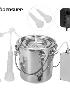 5L Electric Milking Machine Stainless Steel Bucket Pulsating