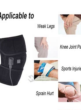 SB Heated Warm Knee Pad Brace Wrap Pain Relief Rechargeable