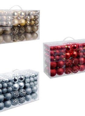 100pcs/box Christmas Balls Shatterproof Hanging Xmas Tree Or