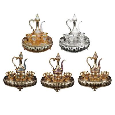 European Palace Wine Set Drinkware Flagon Wine Glass Set