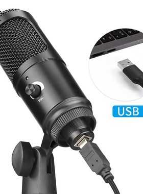 Metal USB Microphone For Laptop MAC Windows Studio Recordin