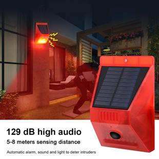 Solar Alarm Lamp Remote Control Security Alarm Motion