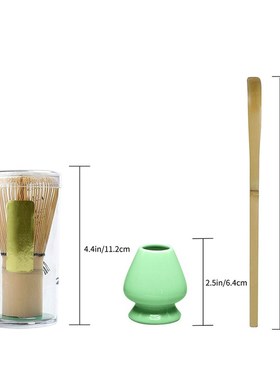 Matcha Making Tool Set Bamboo Tea Whisk Tea Scoop Ceramic Te