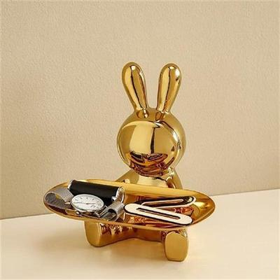 Ceramic Entrance Key Storage Tray Crafts Electroplating