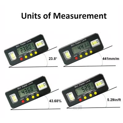 100mm 360 degree mini digital protractor Angle Finder inclin