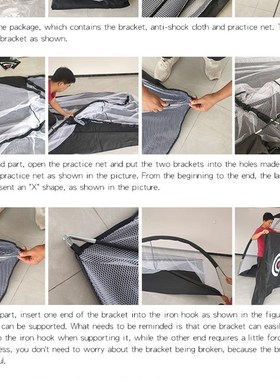 Indoor 2M Golf Practice Net Tent Golf Hitting Cage Garden Gr