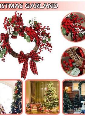 Artificial Christmas Wreath Front Door Hanging Wreaths