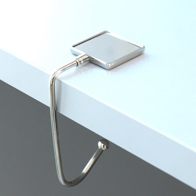 1Pc Portable Square Metal Hanger Hook Holder Folding Bag Ha