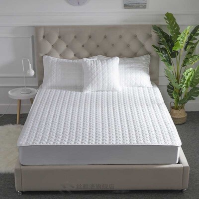 ADOREHOSE Washable Bed Cover Queen Size Breathable Solid Col