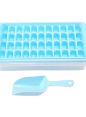 Ice Cube Tray With Lid And Bin, 44 Nugget Silicone Ice Tray