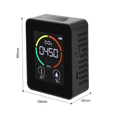in 1 Portable Carbon Dioxide Detector LCD Digital Display