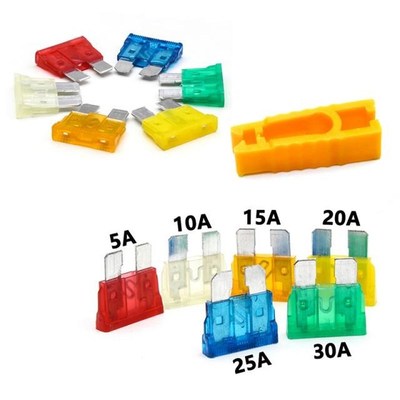 7PCS Automobile Car Security Fuse  5/10/15/20/25/30A Mini Au
