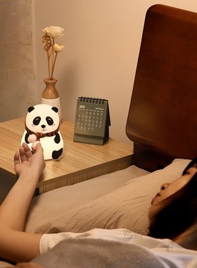 Led Cute Cartoon Silicone Panda Lamp USB Touch Sensor Colorf