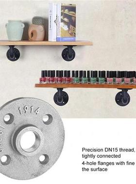 10pcs DN15 1/2in 4-Holes Flange Base Floor Flange Aluminum A