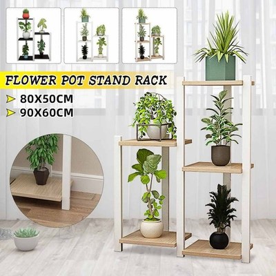 5 Tiers Wooden Flower Rack Plant Stand Multi Flower Stand Sh