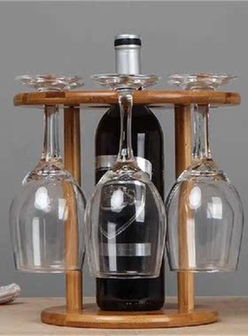 Wine Glass Holder Bamboo Tabletop Wine Glass Drying Racks