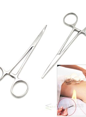 Hemostatic Clamp Forceps Straight & Curved Tweezers Medi