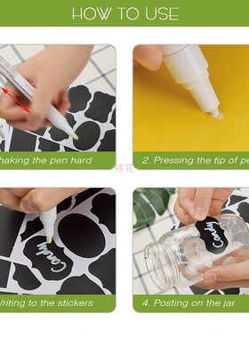 120pcs Jar Labels Spice Stickers Kitchen Pantry Containers L