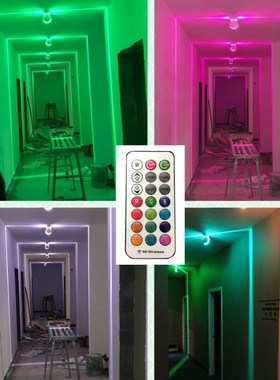 360 Degree 10W RGB LED Window Sill Door Frame Wall lamp With