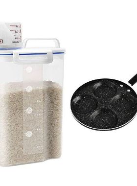 1 Pcs Rice Cereal Container Storage Container & 1 Pc