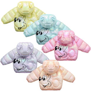 1-6 Years Kids Mickey Minnie Warm Winter Baby Girl Boy Cloth