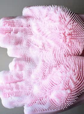 Kitchen-Gloves Scrubber Cleaning Silicone for Bathroom Eco-F