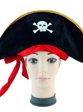 Halloween decorations tie red rope pirate hat Pirates of
