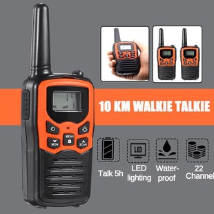 2Pcs 10KM 2 Way Kids Walkie Talkie 400 470Mhz Mini Radio fo