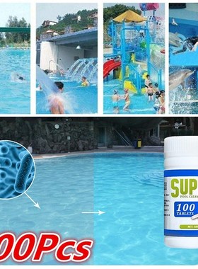 100 Pcs/set Pool Cleaning Effervescent Chlorine Tablet Multi