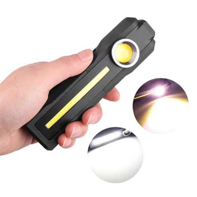 Work Flashlight With Rechargeable Battery Stick Light